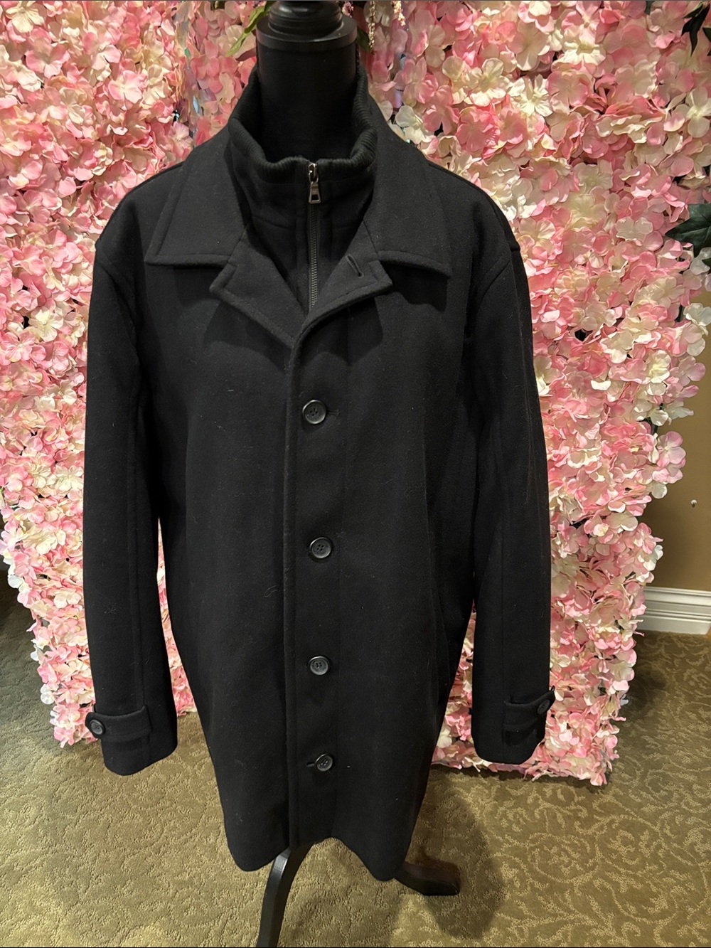 London fog men’s wool coat